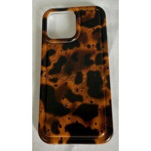 iPhone 14 Pro Max+/iphone15 Pro Max Plastic Case Brown/Black Animal Print